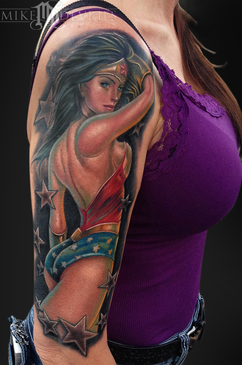 Tattoos - Wonder Woman Tattoo - 82663